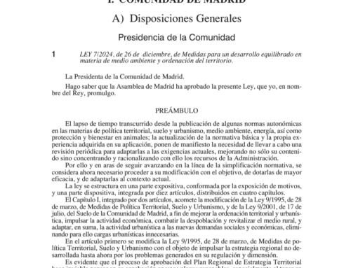 Medio ambiente y ordenación del territorio en la Comunidad de Madrid